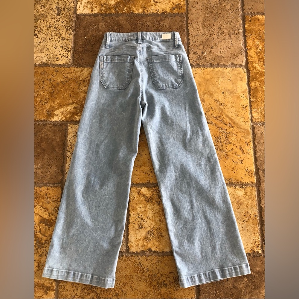 PAIGE - Genesee Crop Jeans Light Wash Hannah + Size 24 - Picture 8 of 14